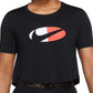 Nike Women's Dri Fit One Cropped Top Black Size Small