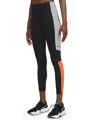 Nike Women's Dri Fit One Colorblocked 7/8 Leggings Black Size Small