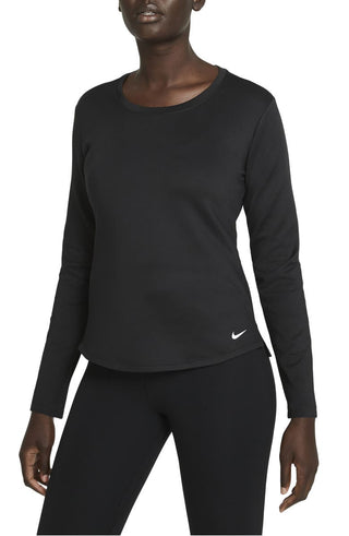 Nike Women's Therma Fit Long Sleeve Shirt Black Size Large