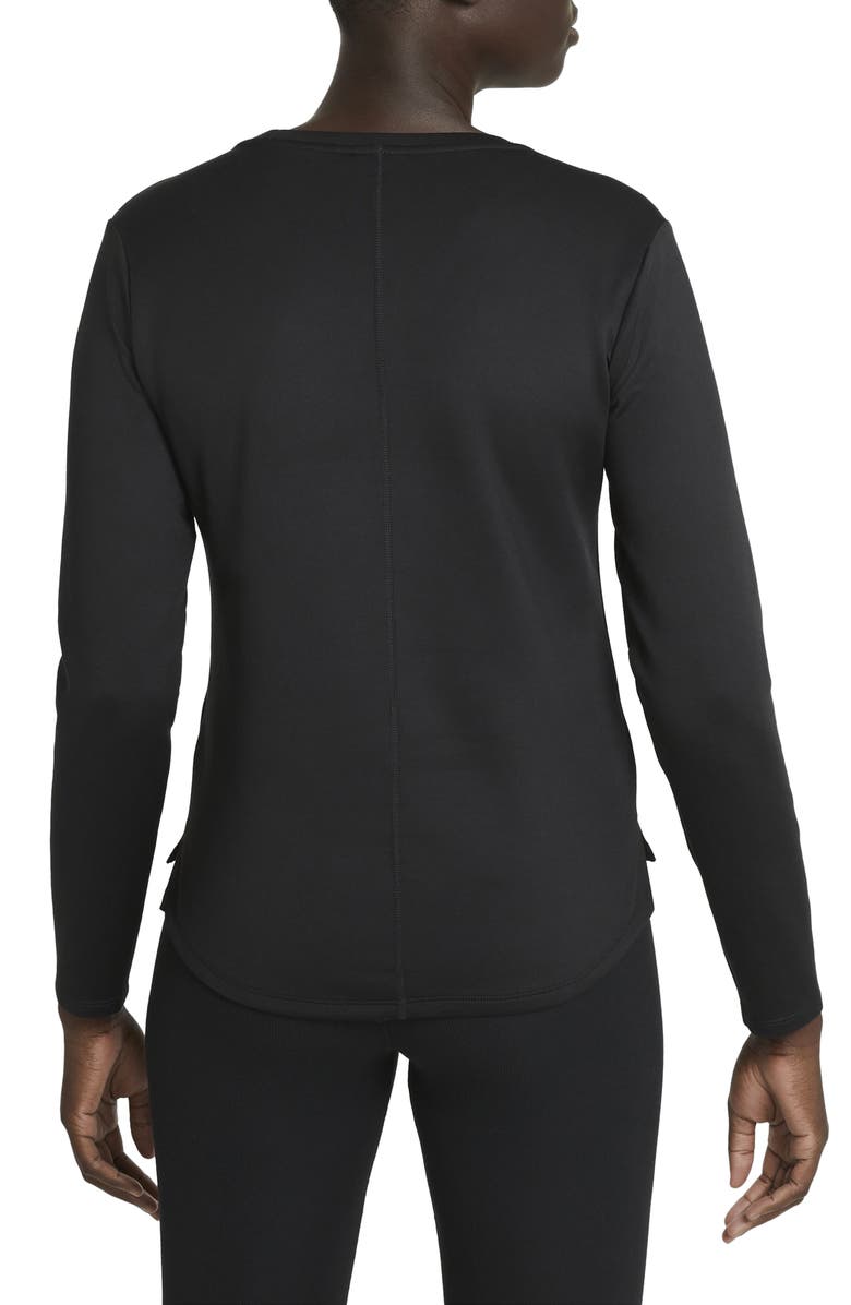 Nike Women's Therma Fit Long Sleeve Shirt Black Size Large