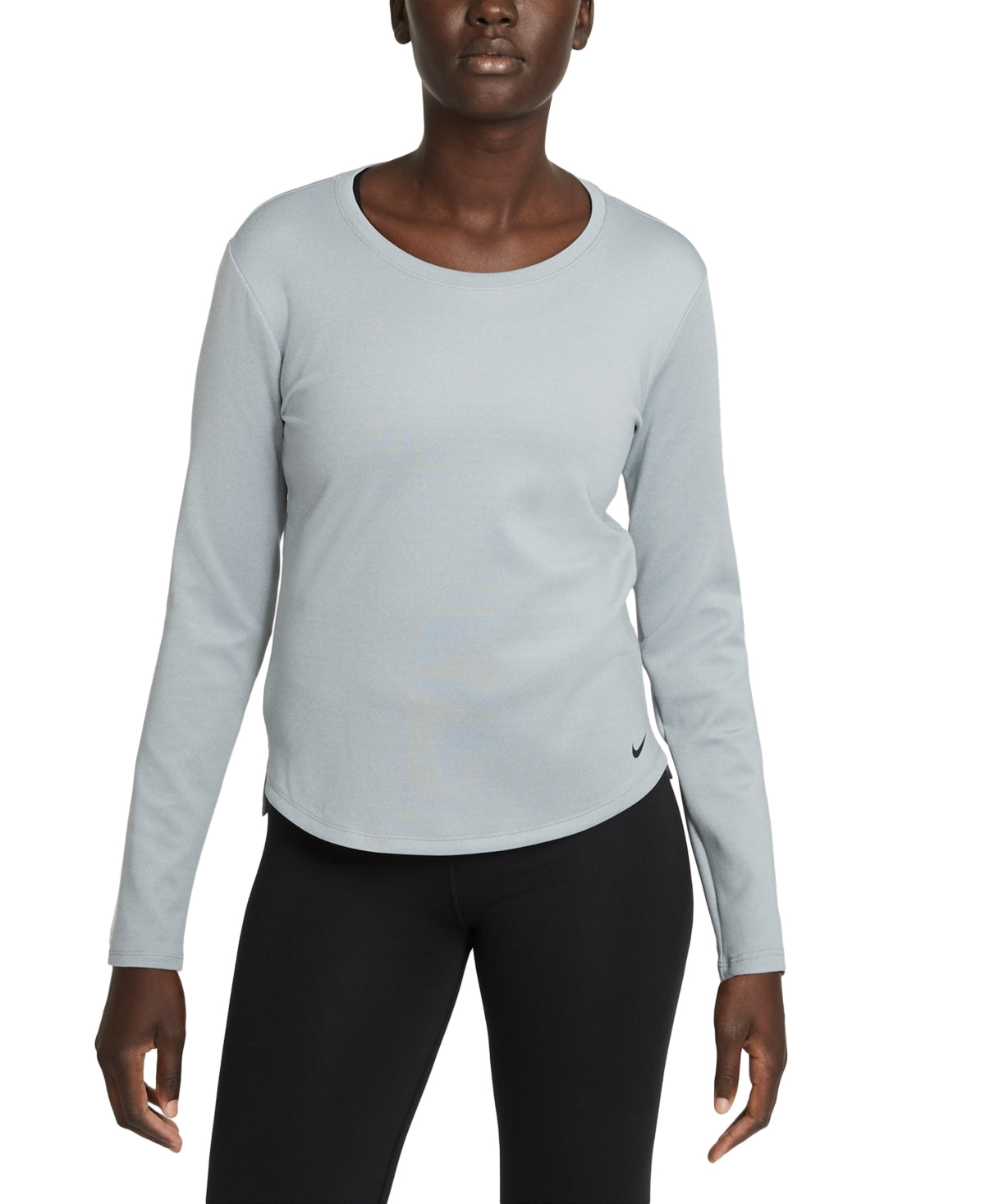 Nike Women's Therma FIT Long Sleeve Shirt Gray Size Small
