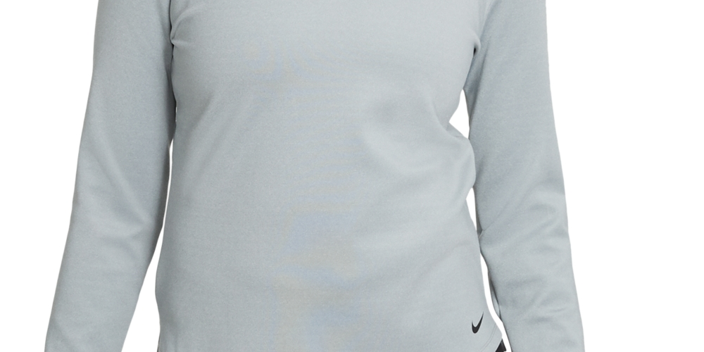 Nike Women's Therma FIT Long Sleeve Shirt Gray Size Small