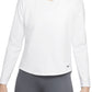 Nike Women's Therma Fit Long Sleeve Shirt White Size X-Small
