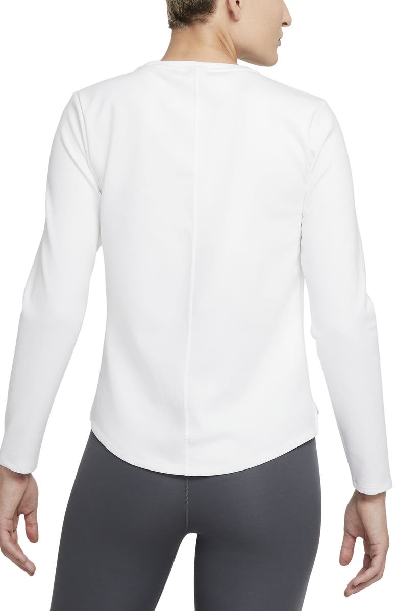 Nike Women's Therma Fit Long Sleeve Shirt White Size X-Small