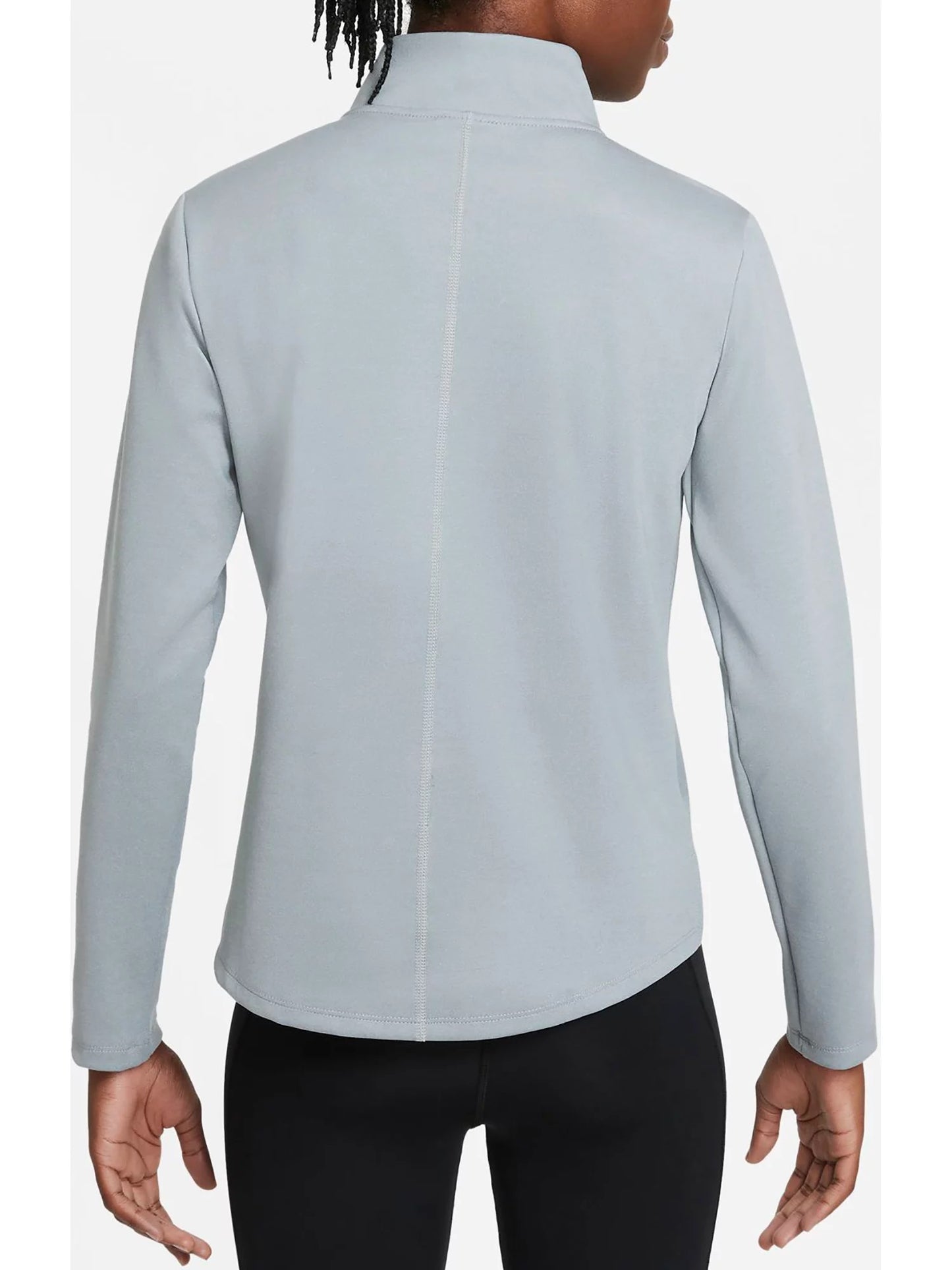 Nike Women's Therma Fit One Long Sleeve Half Zip Pullover Gray Size Medium