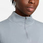 Nike Women's Therma Fit One Long Sleeve Half Zip Pullover Gray Size Large