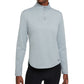 Nike Women's Therma Fit One Long Sleeve Half Zip Pullover Gray Size Large
