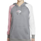 Nike Women's Cotton Therma Fit Colorblocked Fleece Hoodie Gray Size Small