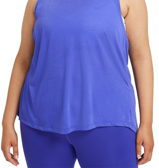 Nike Women's Yoga Dri Fit Crossback Tank Blue Size X-Small