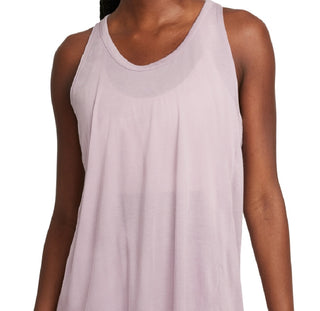 Nike Women's Yoga Dri Fit Crossback Tank Purple Size X-Large