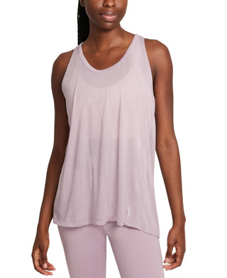Nike Women's Yoga Dri Fit Crossback Tank Purple Size X-Large