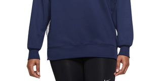 Nike Women's Therma-fit Fleece Training Top - Midnight Navy Size XL