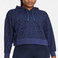 Nike Women's Dri FIT Get Fit Pullover Printed Training Hoodie Blue Size Large