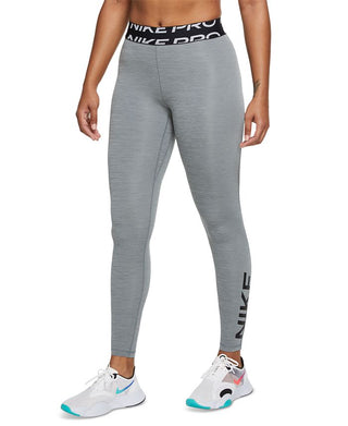 Nike Women's Pro Dri Fit Graphic Leggings Gray Size Small