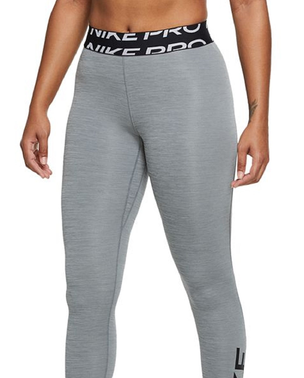 Nike Women's Pro Dri Fit Graphic Leggings Gray Size Small