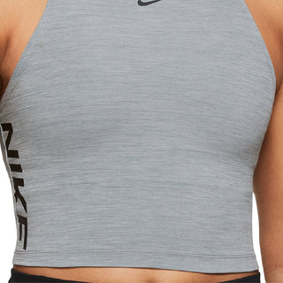 Nike Women's Pro Dri Fit Crop Top Gray Size X-Large