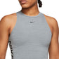 Nike Women's Pro Dri Fit Crop Tank Gray Size X-Large
