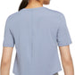 Nike Women's Dri Fit Plus Logo Cropped Top Blue Size 3X
