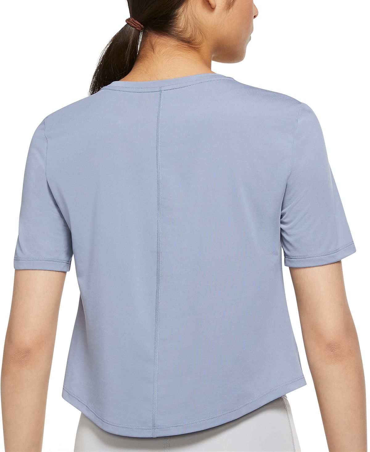 Nike Women's Dri Fit Plus Logo Cropped Top Blue Size 3X