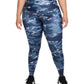 Nike Women's Mid Rise Camo Print Leggings Blue Size 3X