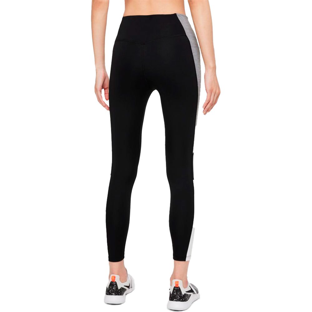 Nike Women's Color Block Mid Rise 7/8 Tights Black Size 2X