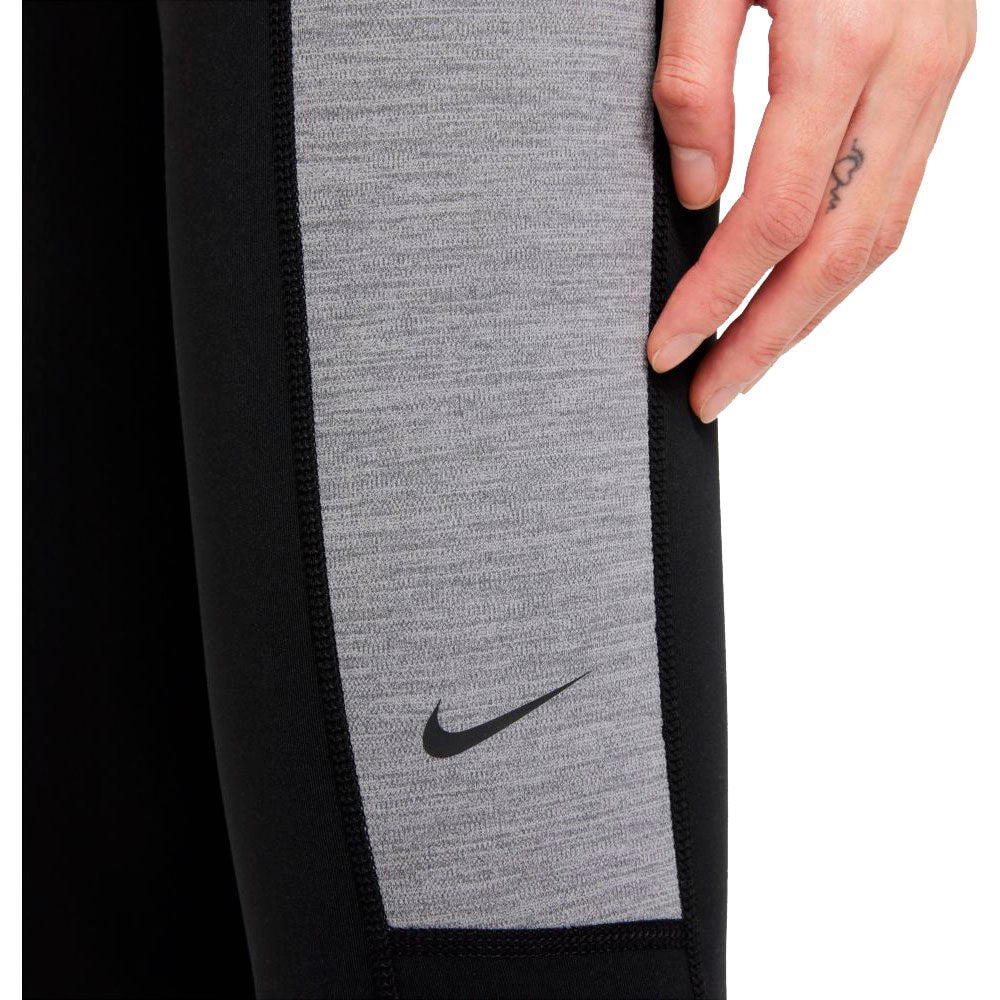 Nike Women's Color Block Mid Rise 7/8 Tights Black Size 2X