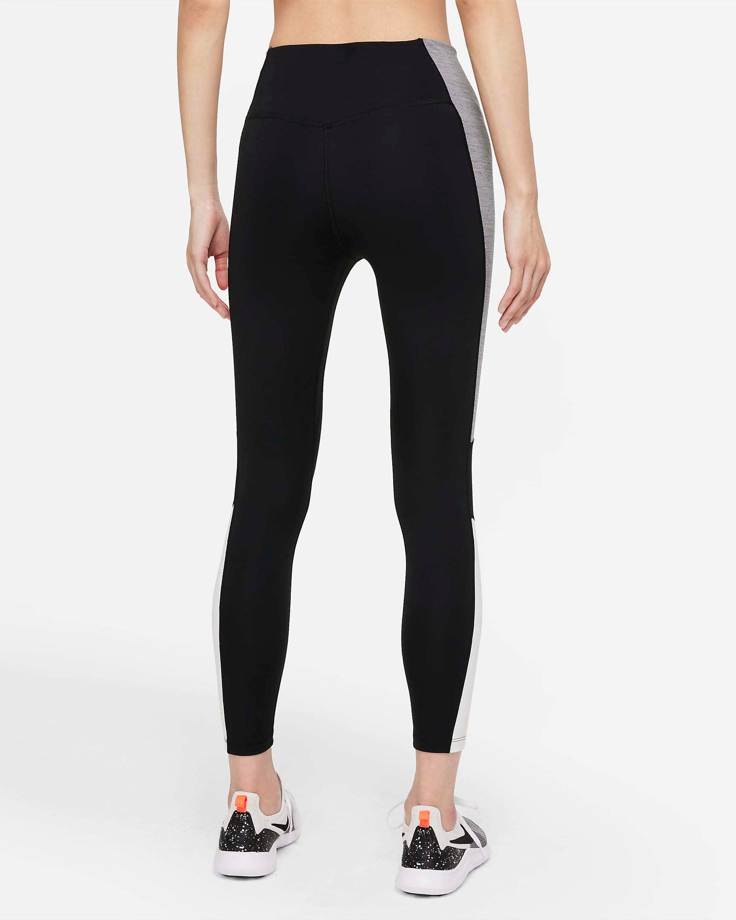 Nike Women's Color Block Mid Rise 7/8 Tights Black Size 3X