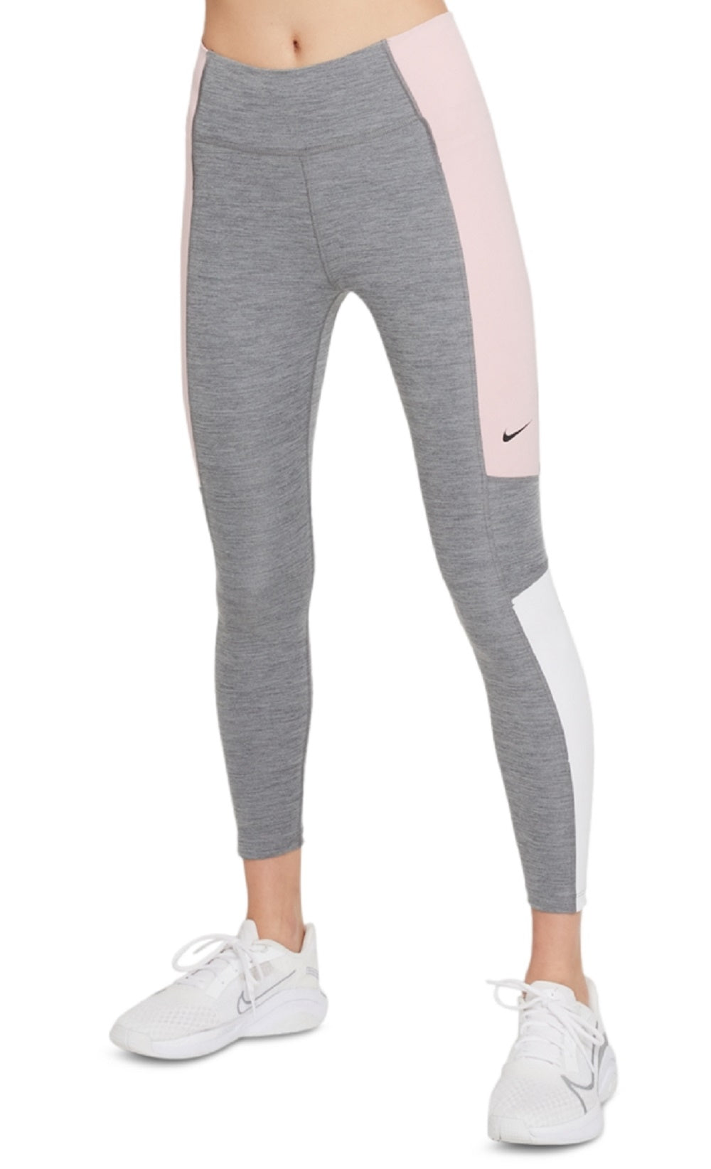 Nike Women's Color Block Mid Rise 7/8 Tights Gray Size 2X