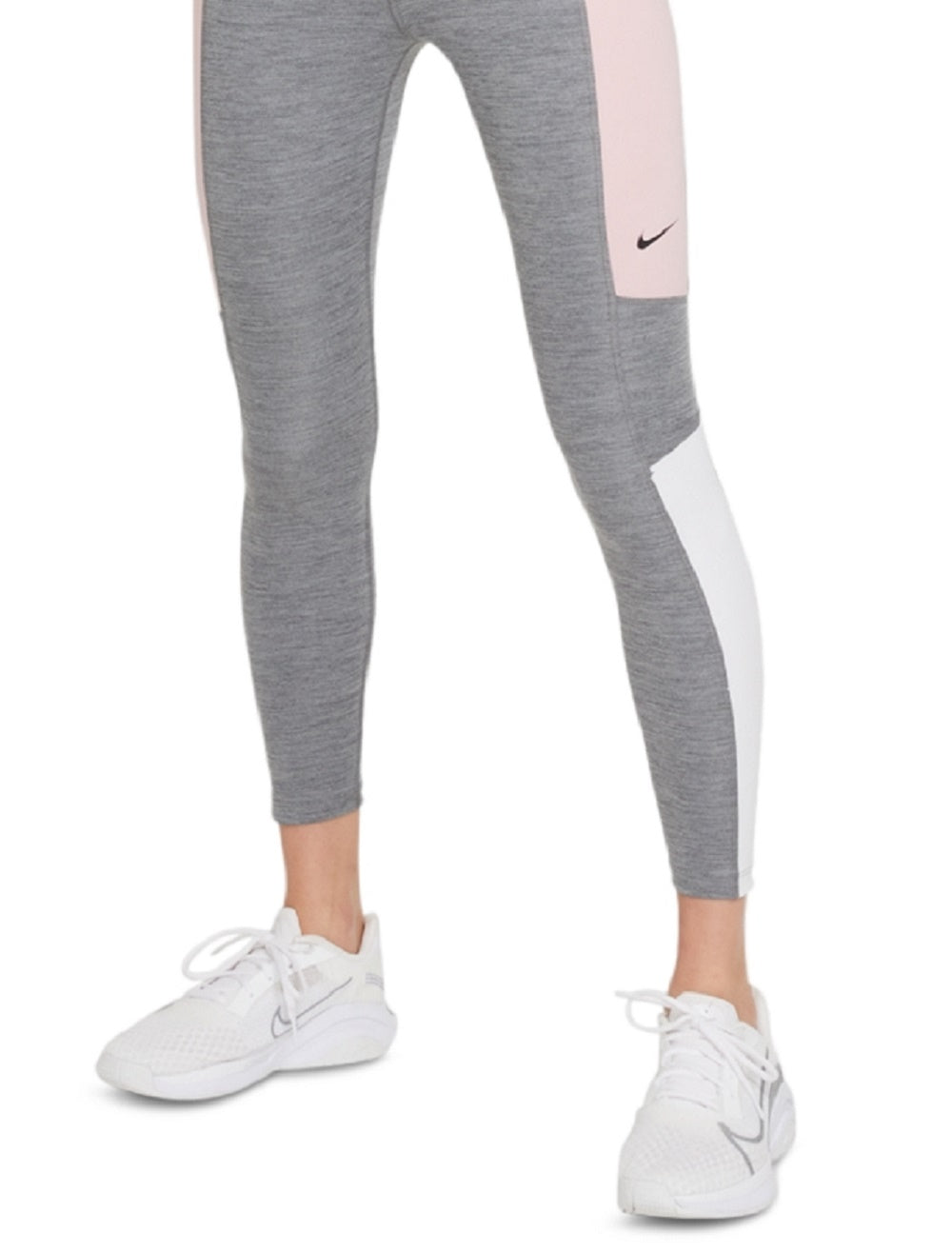 Nike Women's Color Block Mid Rise 7/8 Tights Gray Size 3X