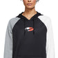 Nike Women's Fleece Color Block Training Hoodie Black Size 1X