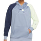 Nike Women's Therma Fit Fleece Color Block Training Hoodie Blue Size 1X