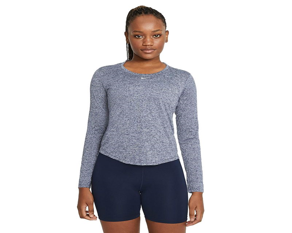 Nike Women's Plus Dri FIT One Standard Fit Top Blue Size 3X