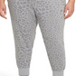 NikeWomen's Plus Dri FIT Get Fit Printed Training Pants Gray Size 3X