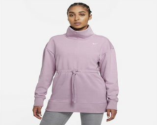 Nike Women's Plus Dri FIT Get Fit Pullover Training Top Purple Size 1X
