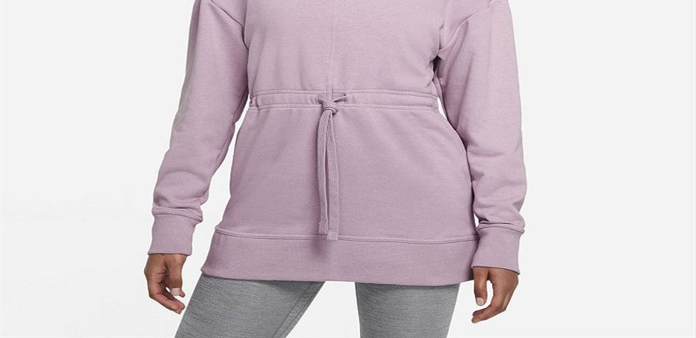 Nike Women's Plus Dri FIT Get Fit Pullover Training Top Purple Size 1X