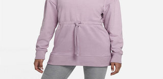 NikeWomen's Plus Dri FIT Get Fit Pullover Training Top Purple Size 2X
