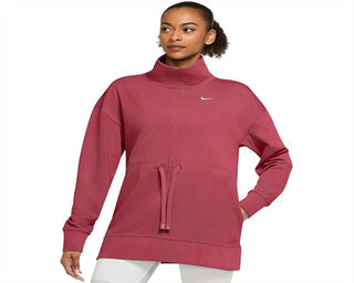 Nike Women's Plus Dri FIT Get Fit Pullover Training Top Red Size 2X