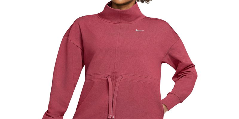 Nike Women's Plus Dri FIT Get Fit Pullover Training Top Red Size 2X