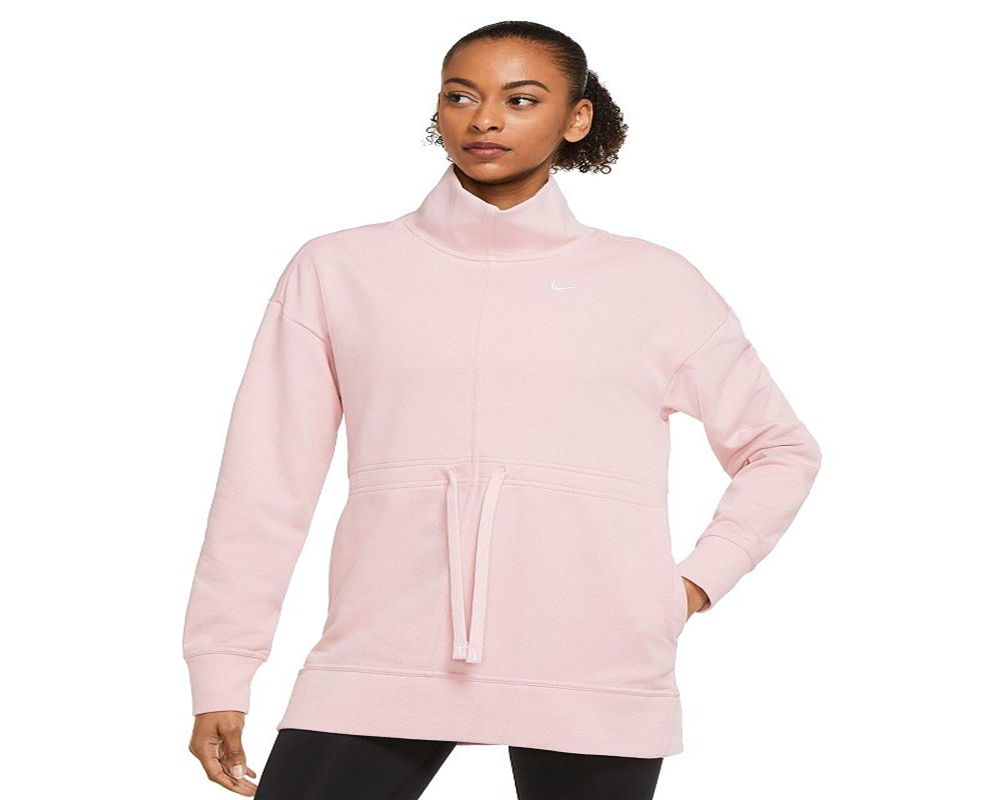 Nike Women's Plus Dri FIT Get Fit Pullover Training Top Pink Size XX-Large