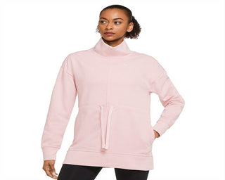 Nike Women's Plus Dri FIT Get Fit Pullover Training Top Pink Size XX-Large
