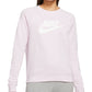 Nike Women's Essential Fleece Sweatshirt Pink Size 1X