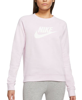 Nike Women's Essential Fleece Sweatshirt Pink Size 2X