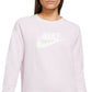 Nike Women's Essential Fleece Sweatshirt Pink Size 2X