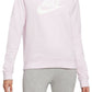 Nike Women's Essential Fleece Sweatshirt Pink Size 2X