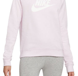 Nike Women's Essential Fleece Sweatshirt Pink Size 2X