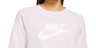 Nike Women's Essential Fleece Sweatshirt Pink Size 3X