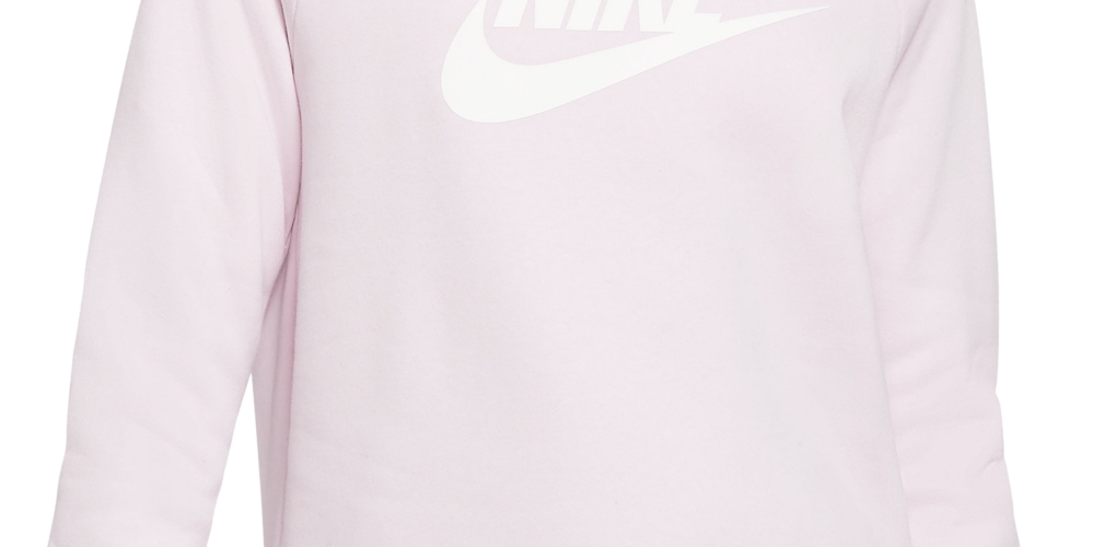 Nike Women's Essential Fleece Sweatshirt Pink Size 3X