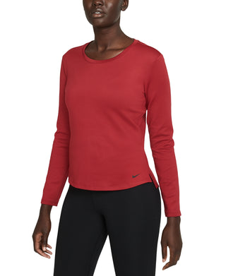 Nike Women's Therma Fit Long Sleeve Shirt Red Size S