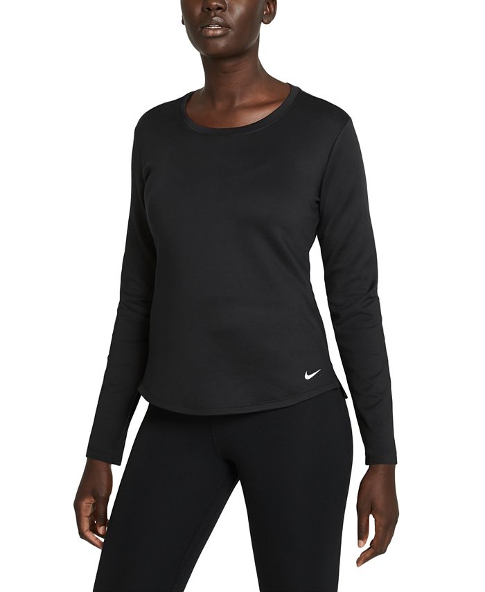 Nike Women's Therma FIT One Top Black Size Medium