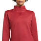 Nike Women's Therma Fit One Long Sleeve Half Zip Pullover Pink Size Medium